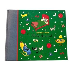 Vintage Goodnight Moon Baby Journal Diary Album Hardback Keepsake Milestones
